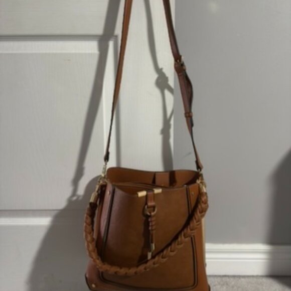 Aldo Nalaynaax Braided Convertible Shoulder & Crossbody Bag โ Brown - Used Once - Picture 8 of 11